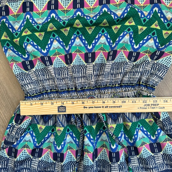 Bebop Multicolor Dress Women’s Large Pockets Tribal Comfort Wrinkle Free - Picture 7 of 12